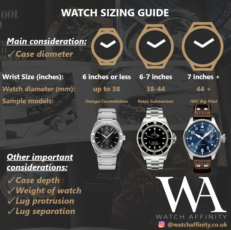 Watch Size Chart Printable