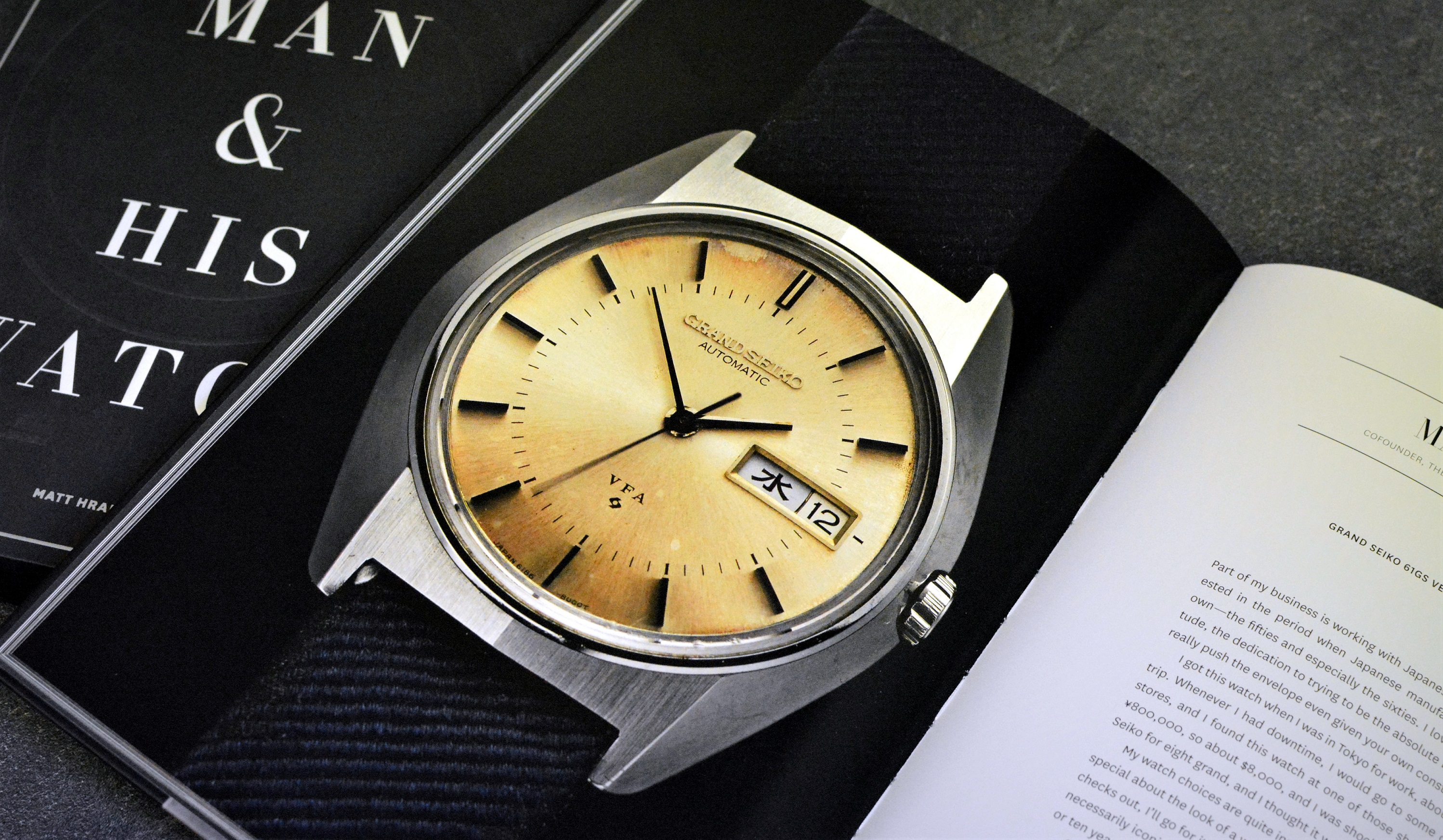 Mark Cho’s Grand Seiko 61GS Very Fine Adjusted as featured in Matt Hranek’s A Man & His Watch