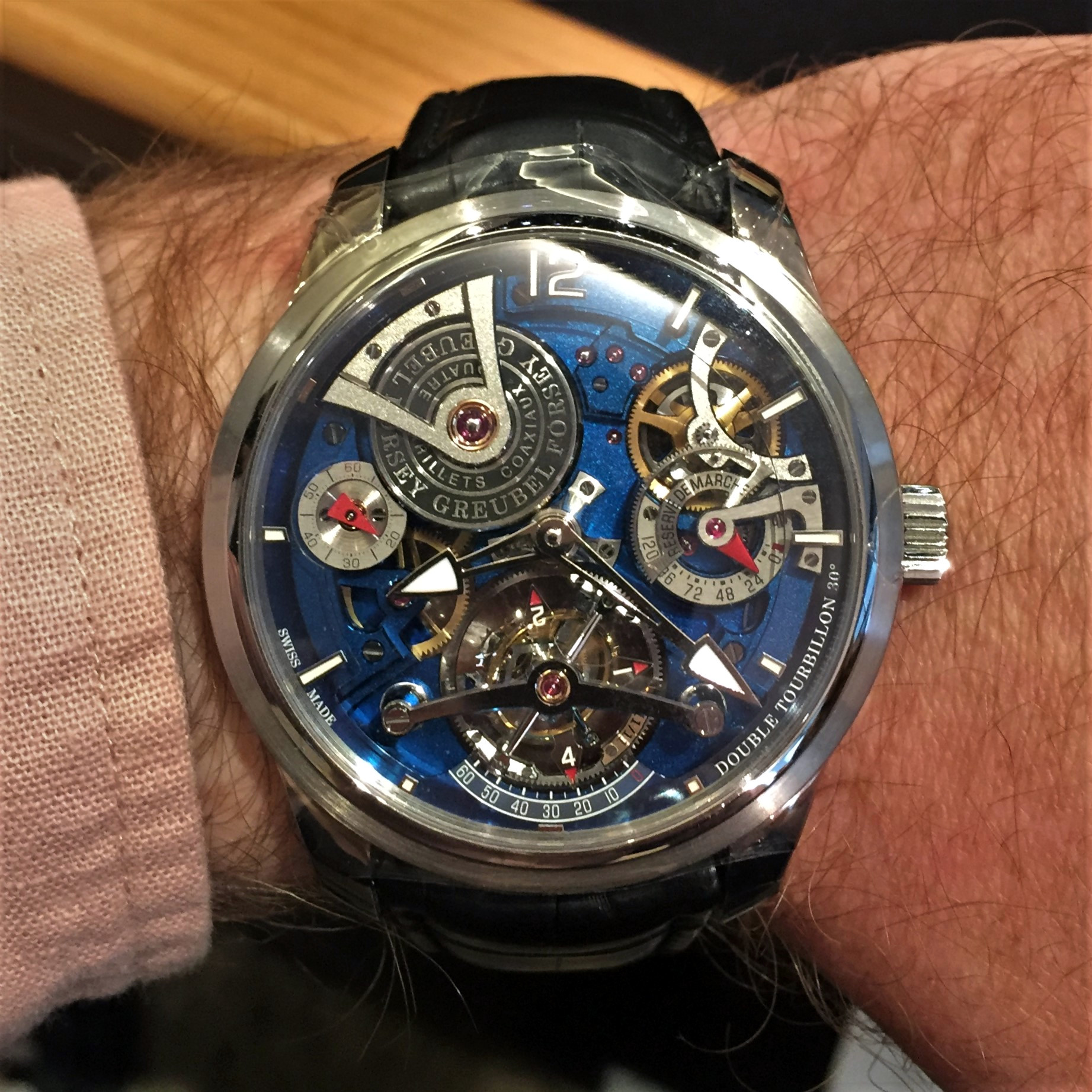 Greubel Forsey, Double Tourbillon Technique Blue