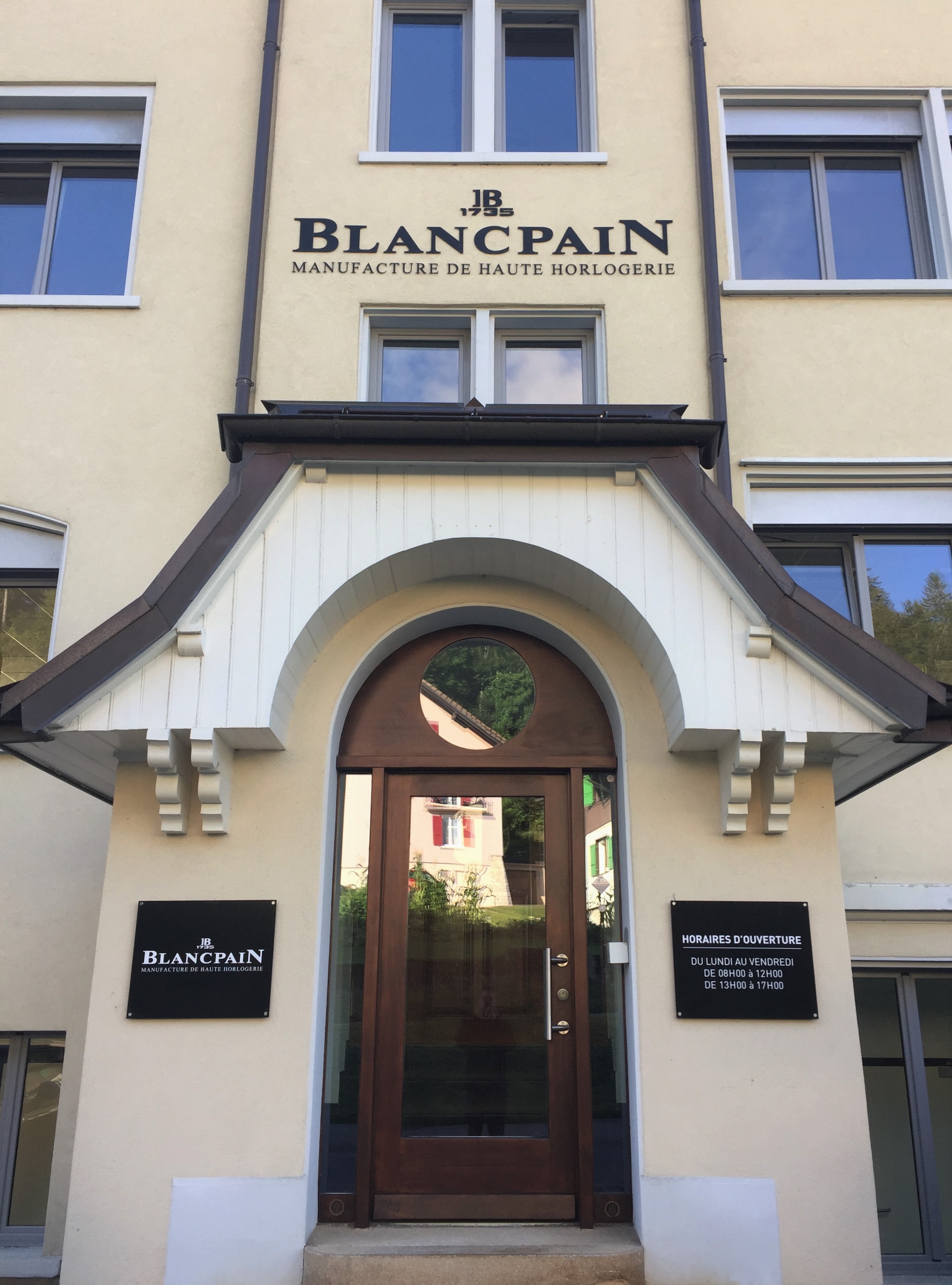 Blancpain manufacture visit in Le Sentier