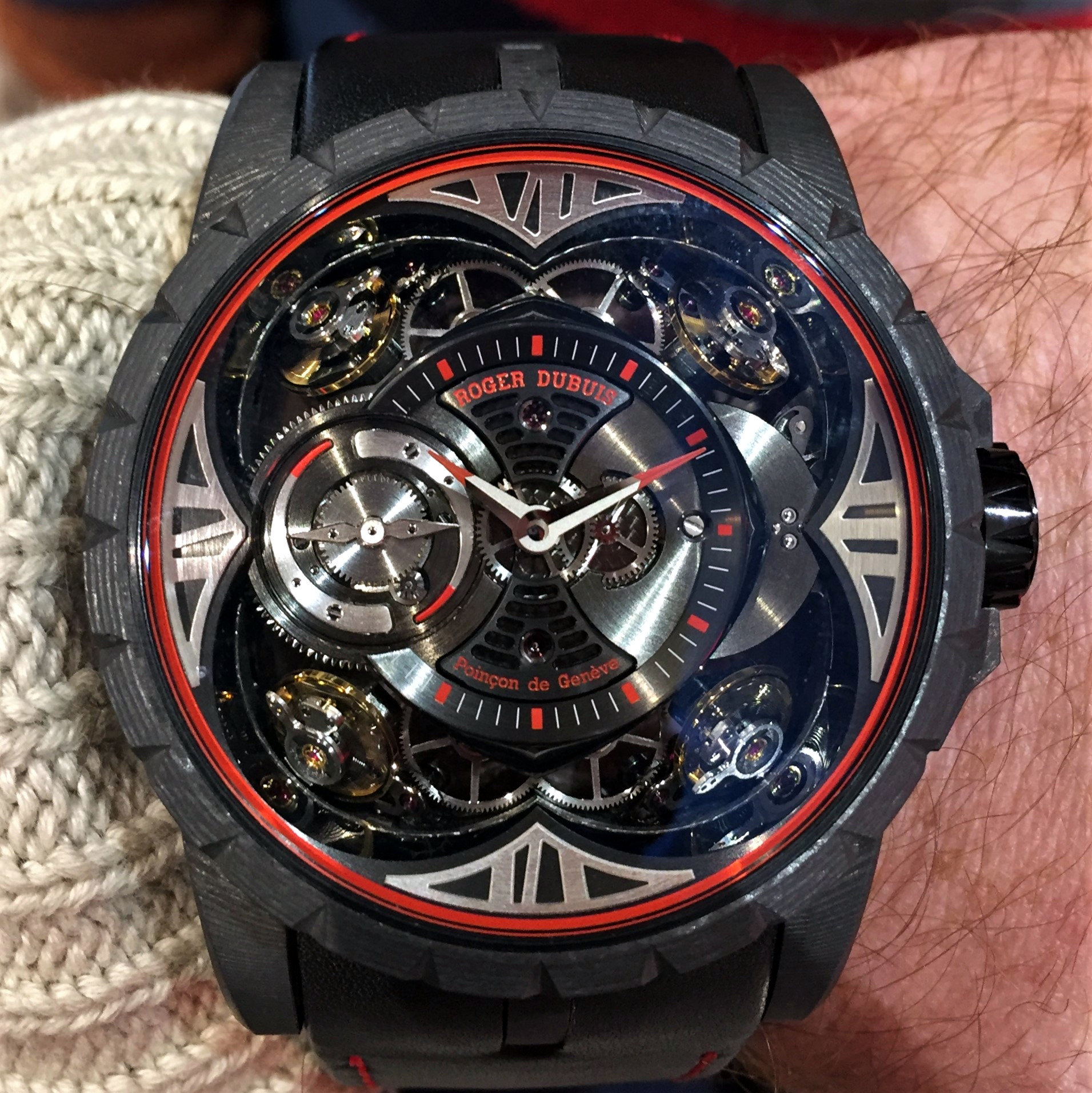 Roger Dubuis Quatuour RDDBEX0673 seen watch shopping in Geneva