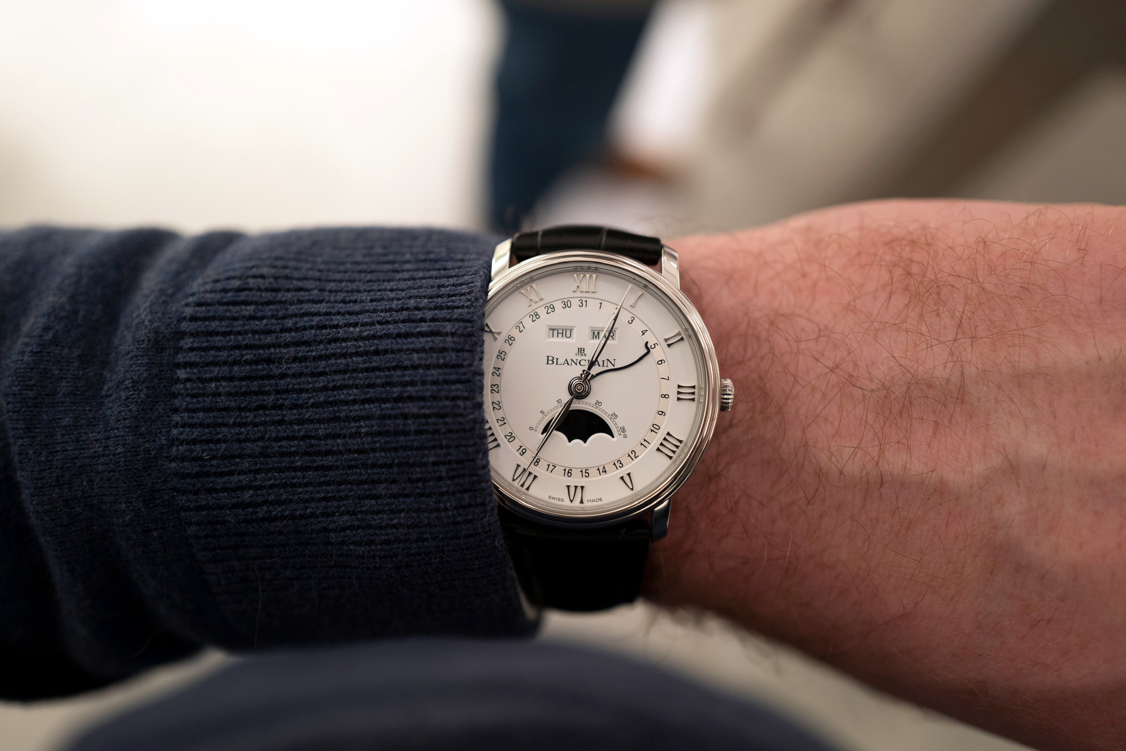 Blancpain Villeret shot on Leica in landscape