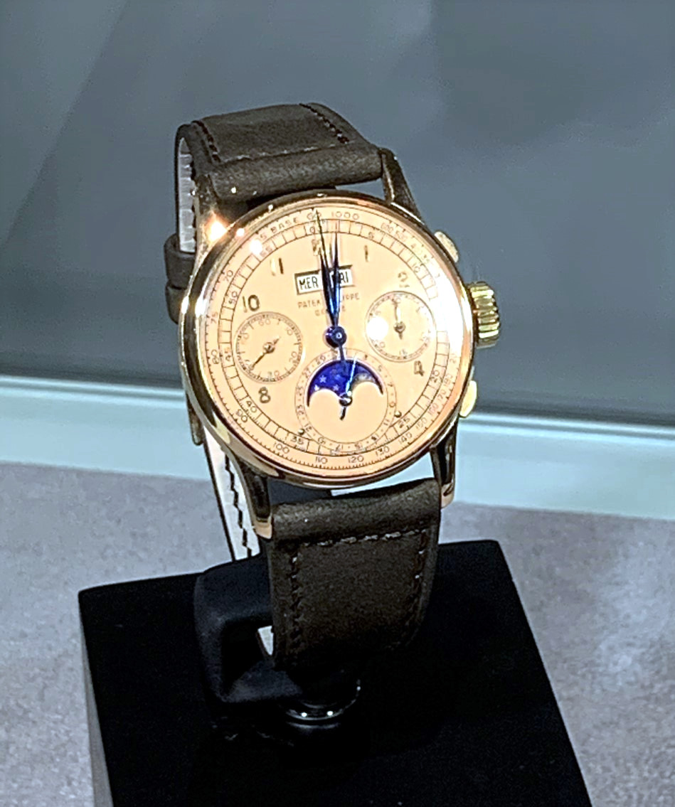 Patek Philippe Perpetual Calendar Chronograph reference 1518 on show at Share Respect Forgive