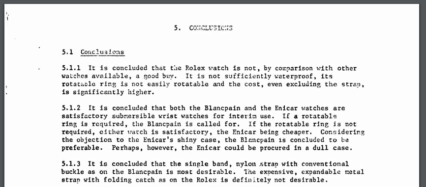 us military report conclusion