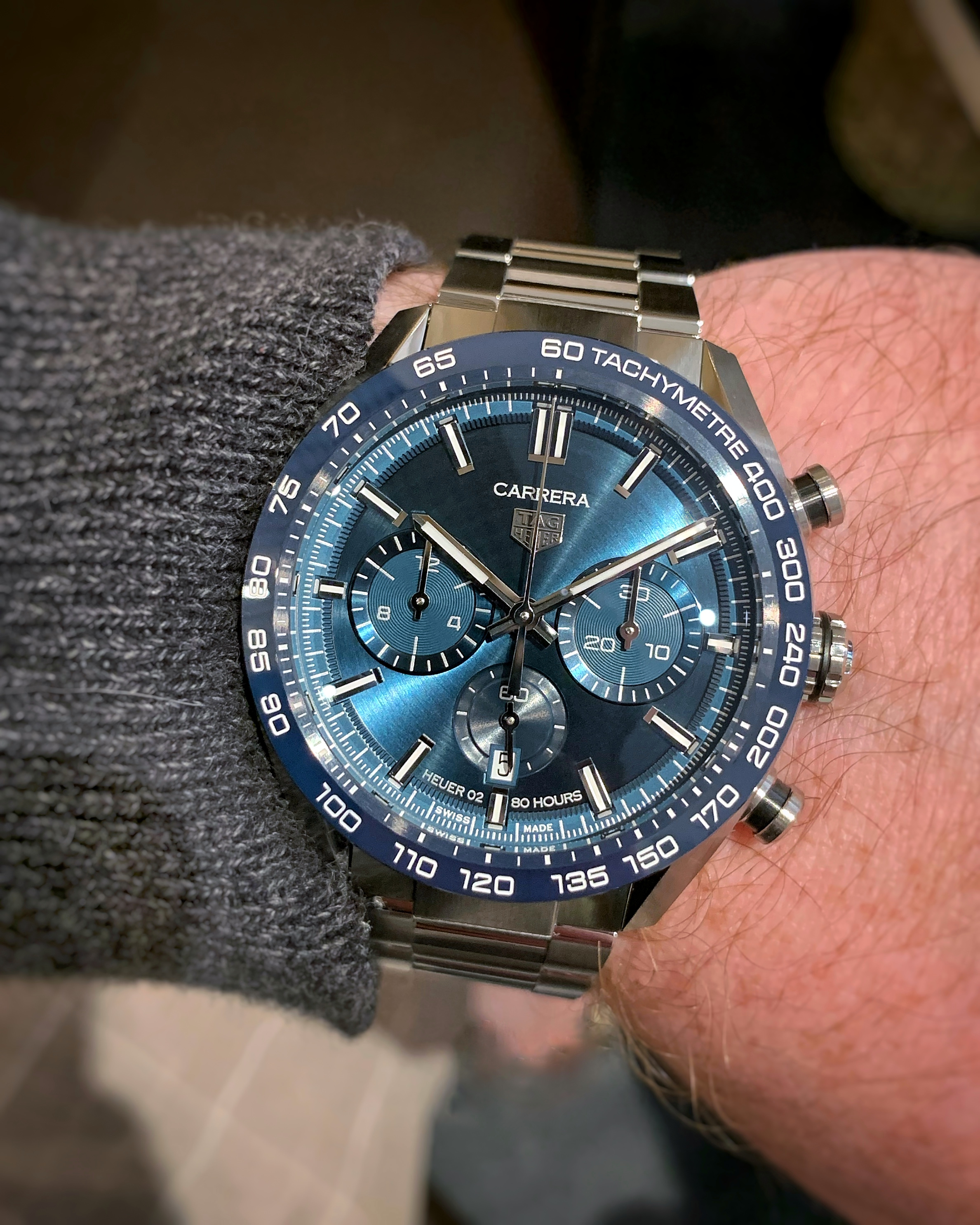 TAG Heuer 44mm sport chronograph - blue dial