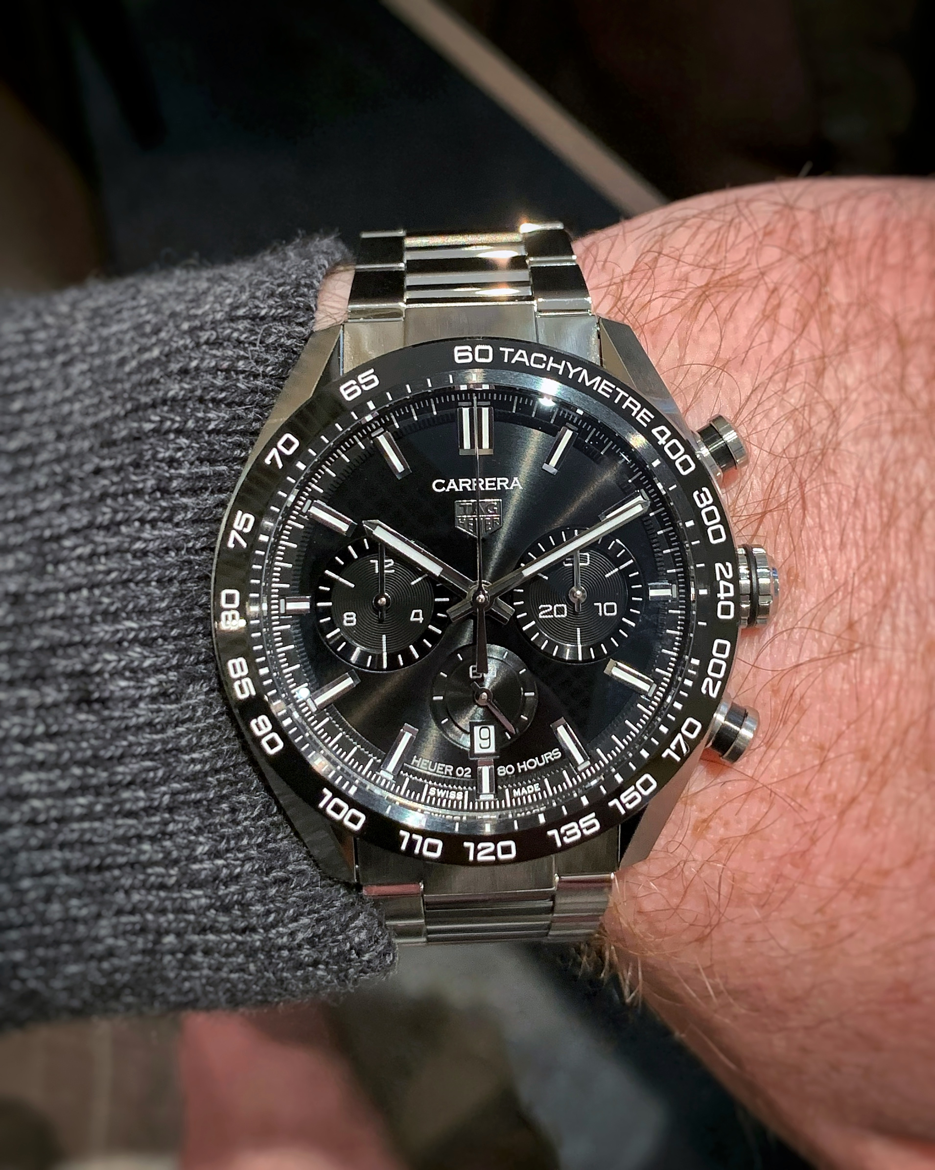 TAG Heuer 44mm sport chronograph - black dial