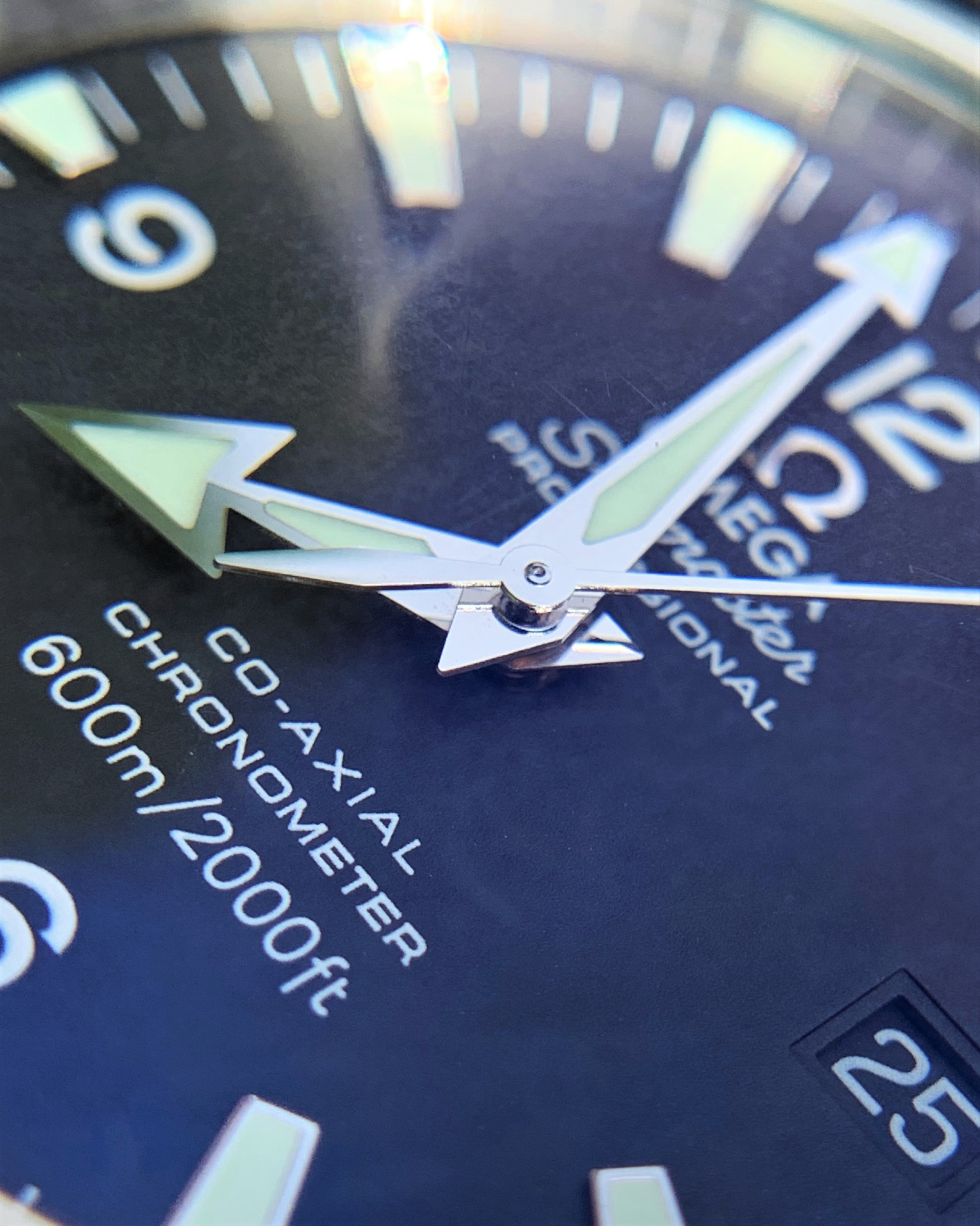 Omega Seamaster with Co-axial escapement