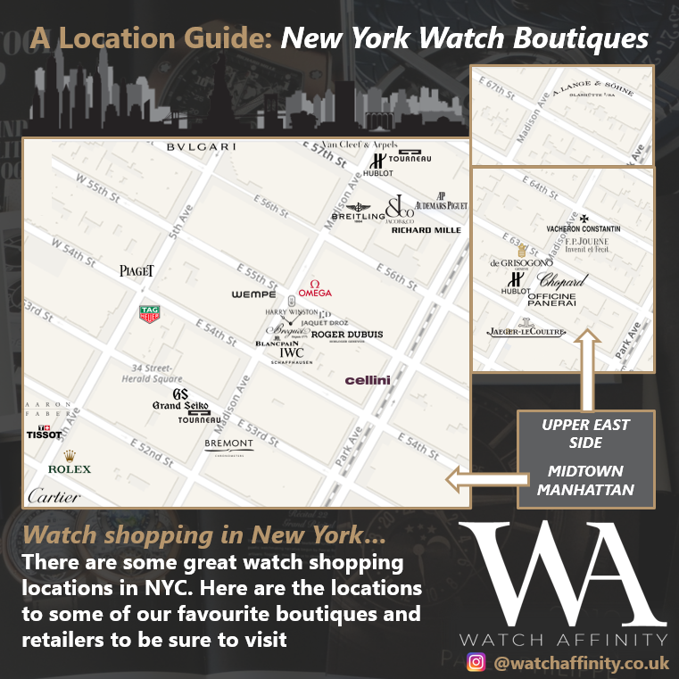 Watch shopping in New York by Watch Affinity