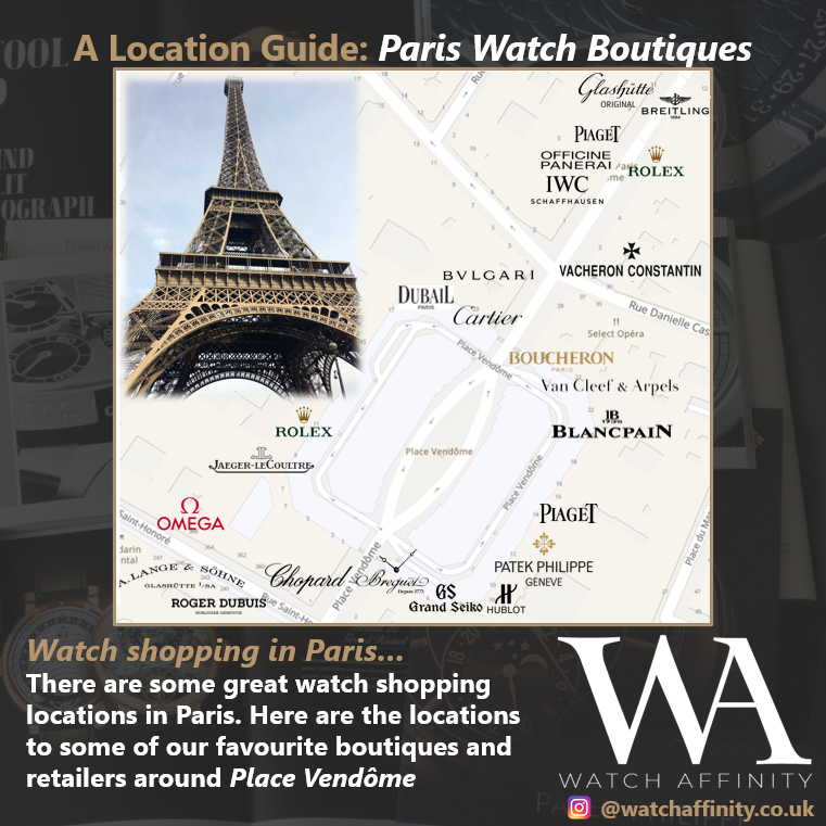 Watch shopping in Paris by Watch Affinity