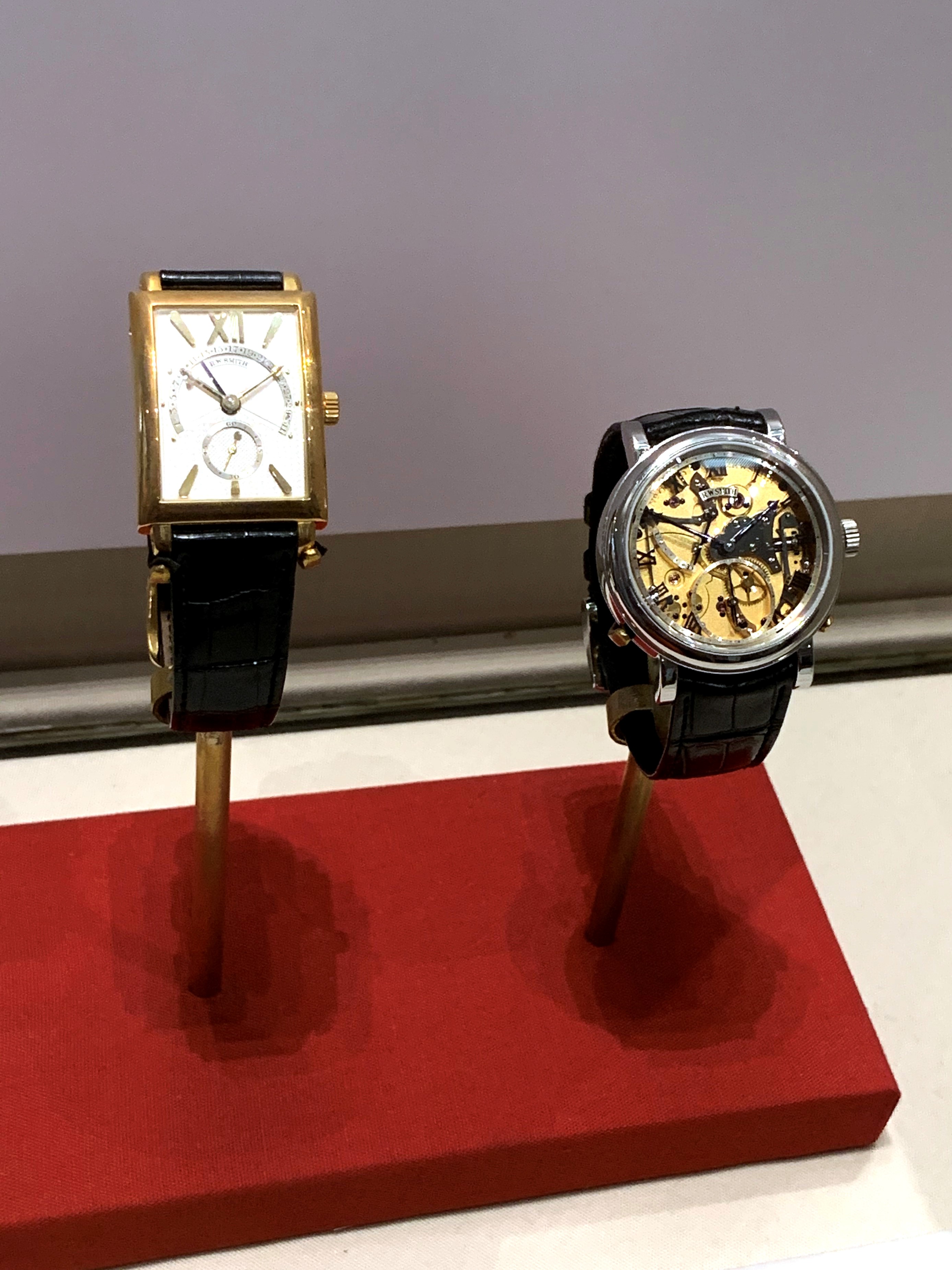 Roger Smith wristwatches - prototype (L) and Series 2 (R)