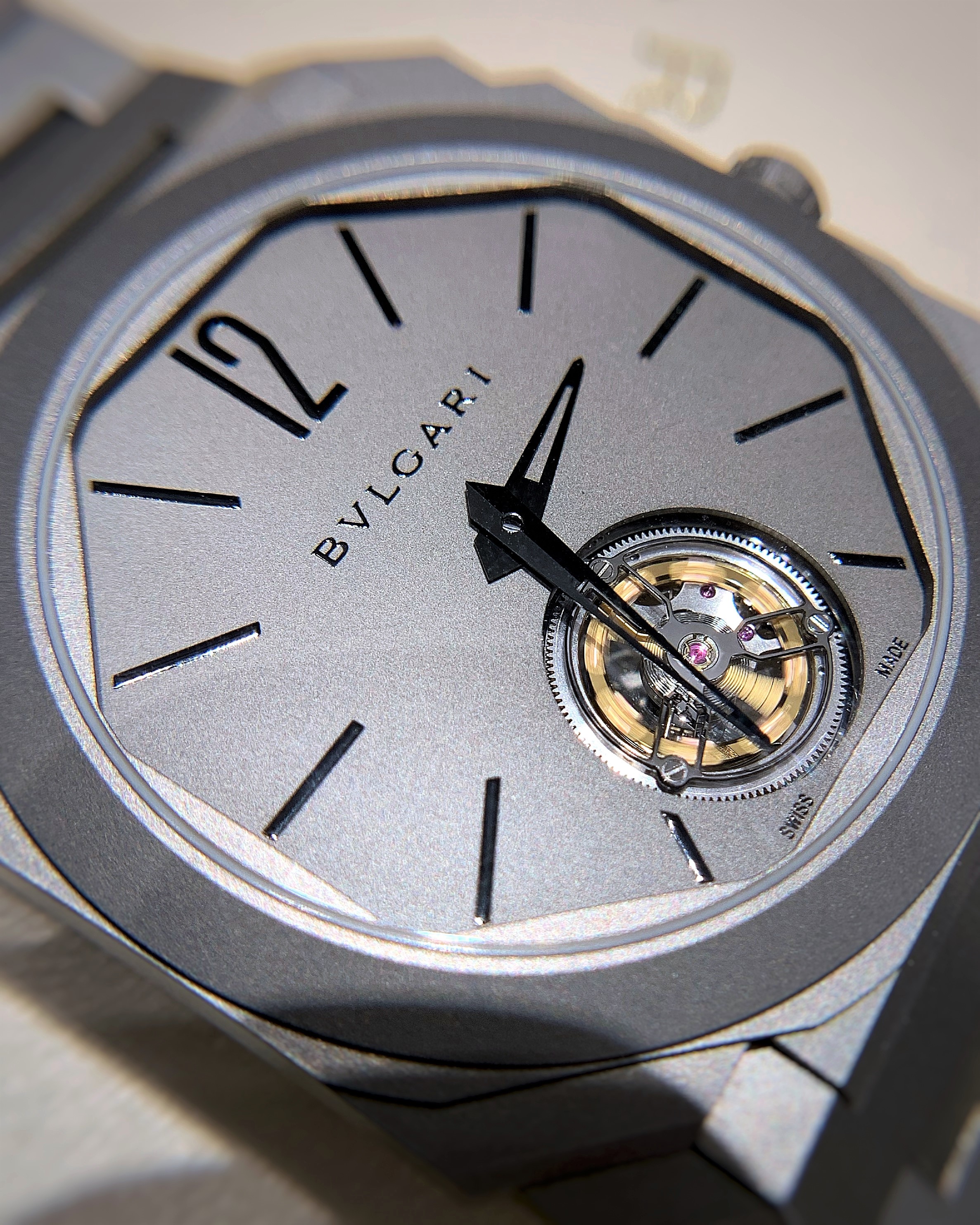 Bulgari Octo Finissimo Tourbillon dial