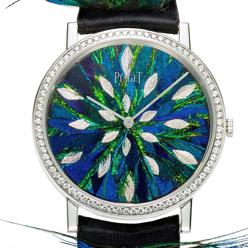Piaget Altiplano with feather marquetry watch dial for GPGH 2017