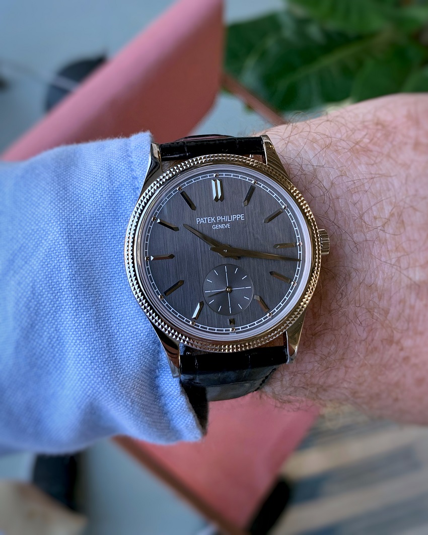 Patek Philippe Calatrava 6119G wrist shot