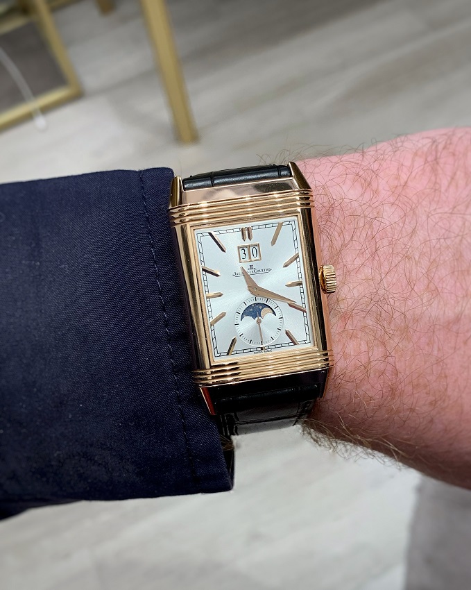 Jaeger-LeCoultre Reverso Tribute Nonantième front dial