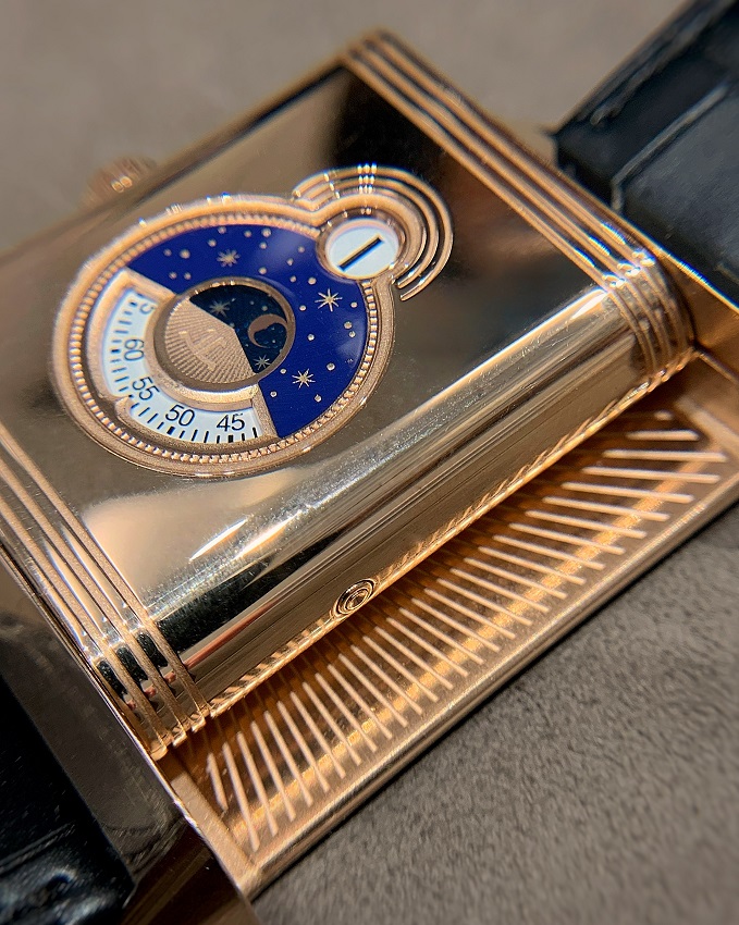 Jaeger-LeCoultre Reverso Tribute Nonantième reverse dial macro