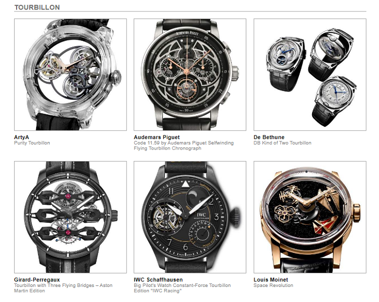 GPHG 2021 Tourbillon shortlist