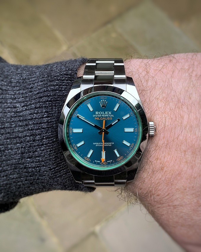 Rolex Milgauss wrist shot