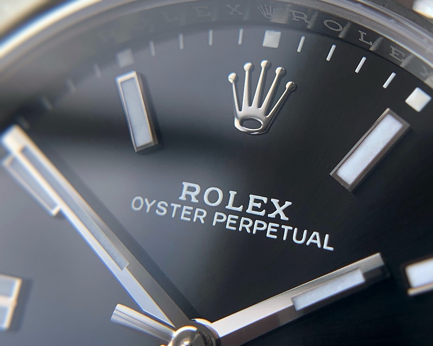Rolex Oyster Perpetual 41 dial macro