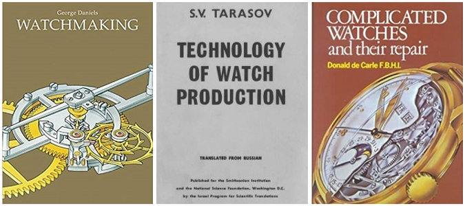 Watchmaking books used by Tsoroev Rashid