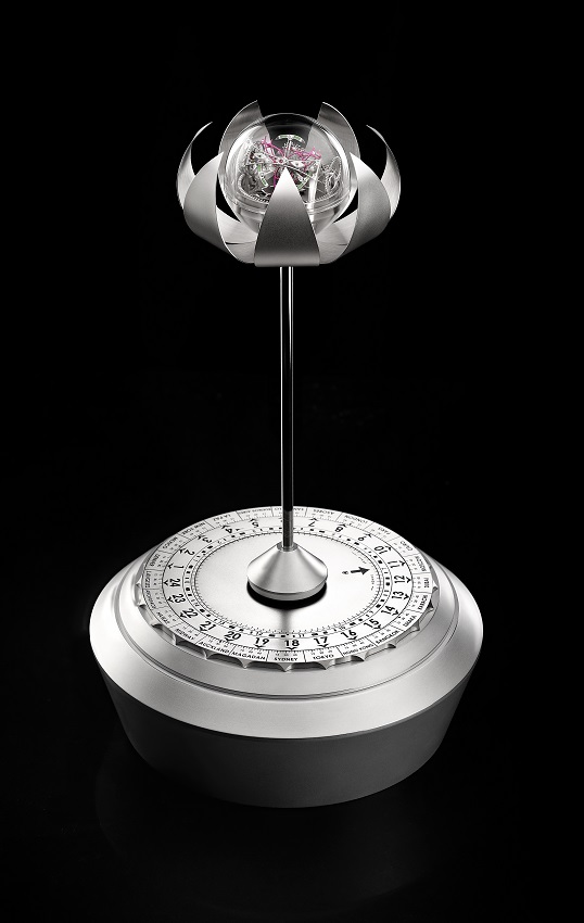 Independent watchmaker in Russia Anton Suhanov Lotus clock