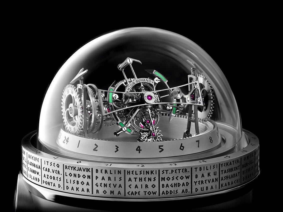 Russian watchmaker Anton Suhanov Pharos clock