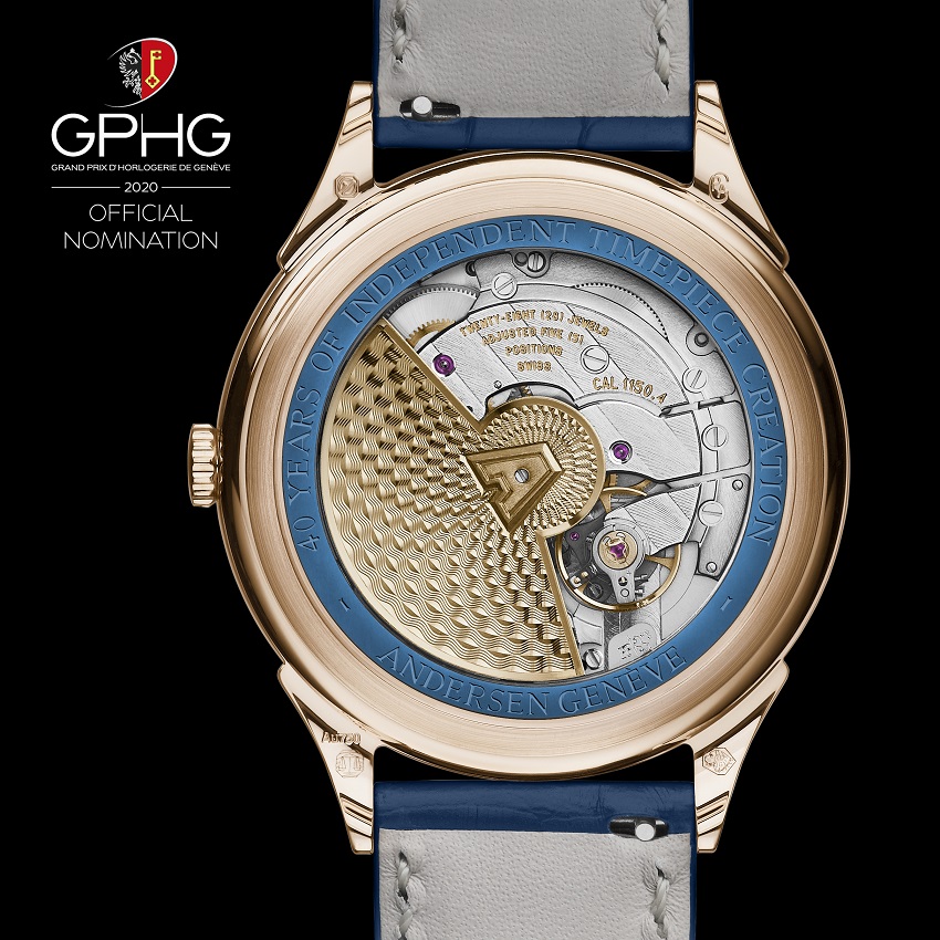 Andersen Geneve Jumping Hour 40th anniversary caseback GPHG