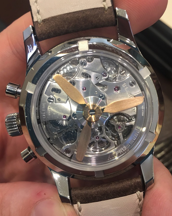 Blancpain Air Command 2019 limited edition caseback with propeller rotor