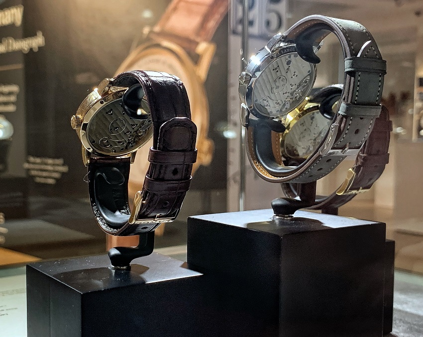 Lange 1 casebacks at Phillips Made in Germany exhibition