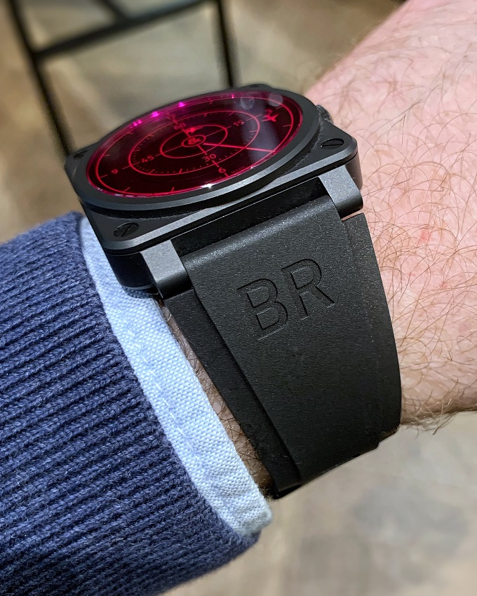 Bell & Ross Red Radar Ceramic side profile