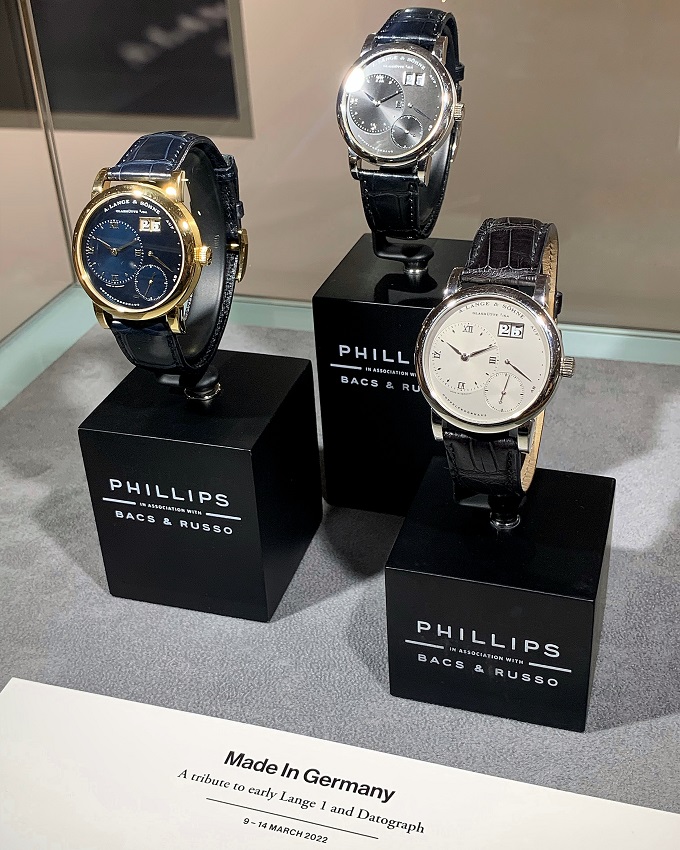 Lange 1 on display at Phillips Made in Germany Exhibition