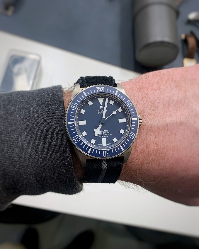 Tudor Pelagos FXD wristshot