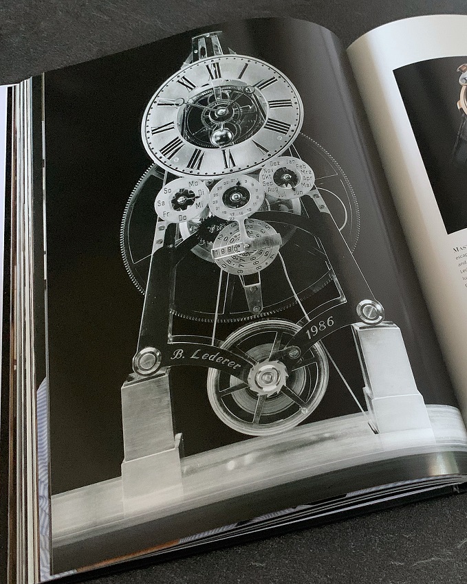 Bernhard Lederer clock in AHCI The Independent Spirit book