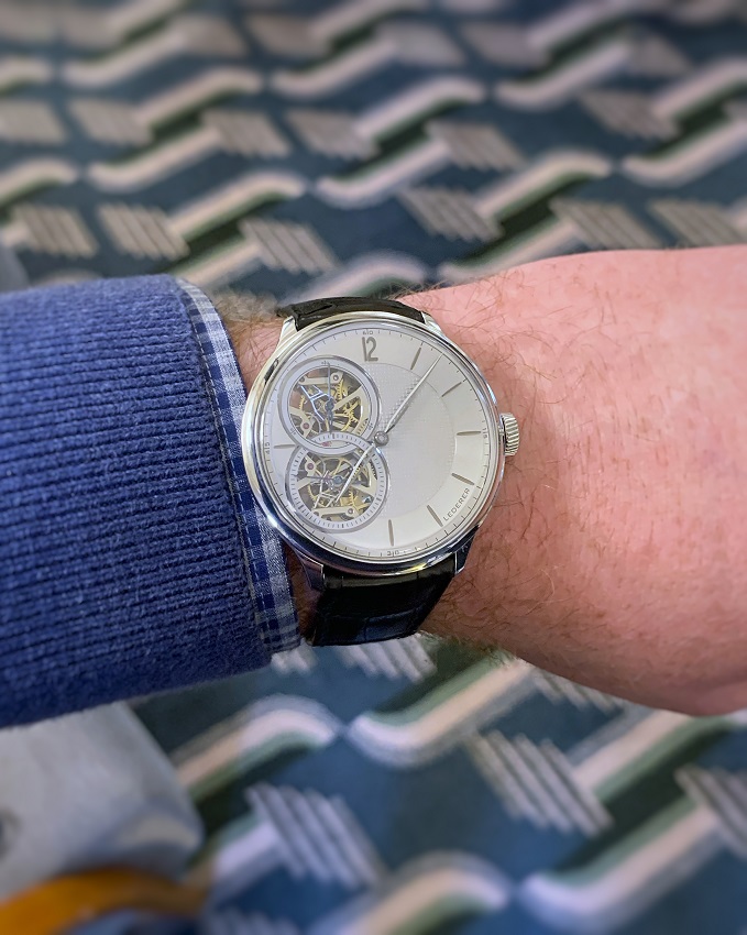 Bernhard Lederer Central Impulse Chronometer wrist shot