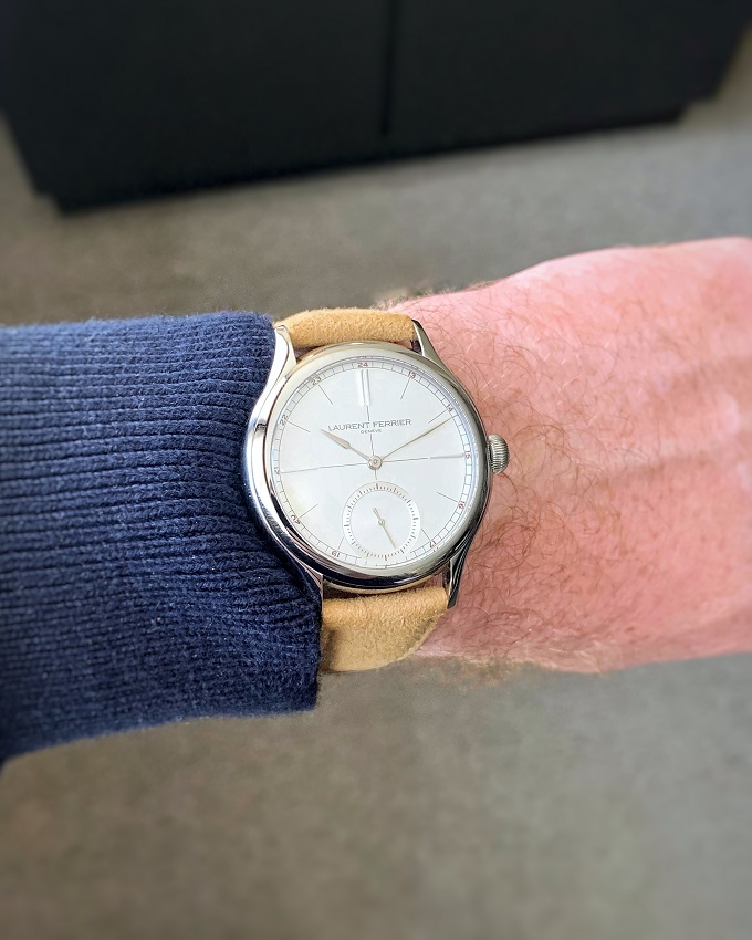 Laurent Ferrier Classic Origin Opaline wrist shot