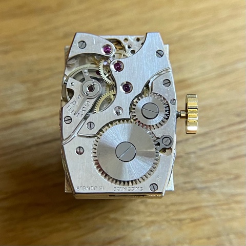 Restored vintage Sagara watch movement