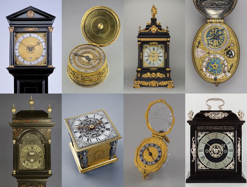 Clock collage of the artefacts on display at the Clocktime Digital Museum launch event